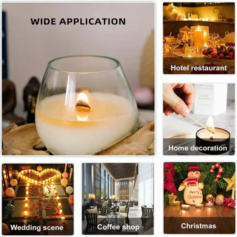 Candle Wick Kit with Holders & Labels, 60 Pieces