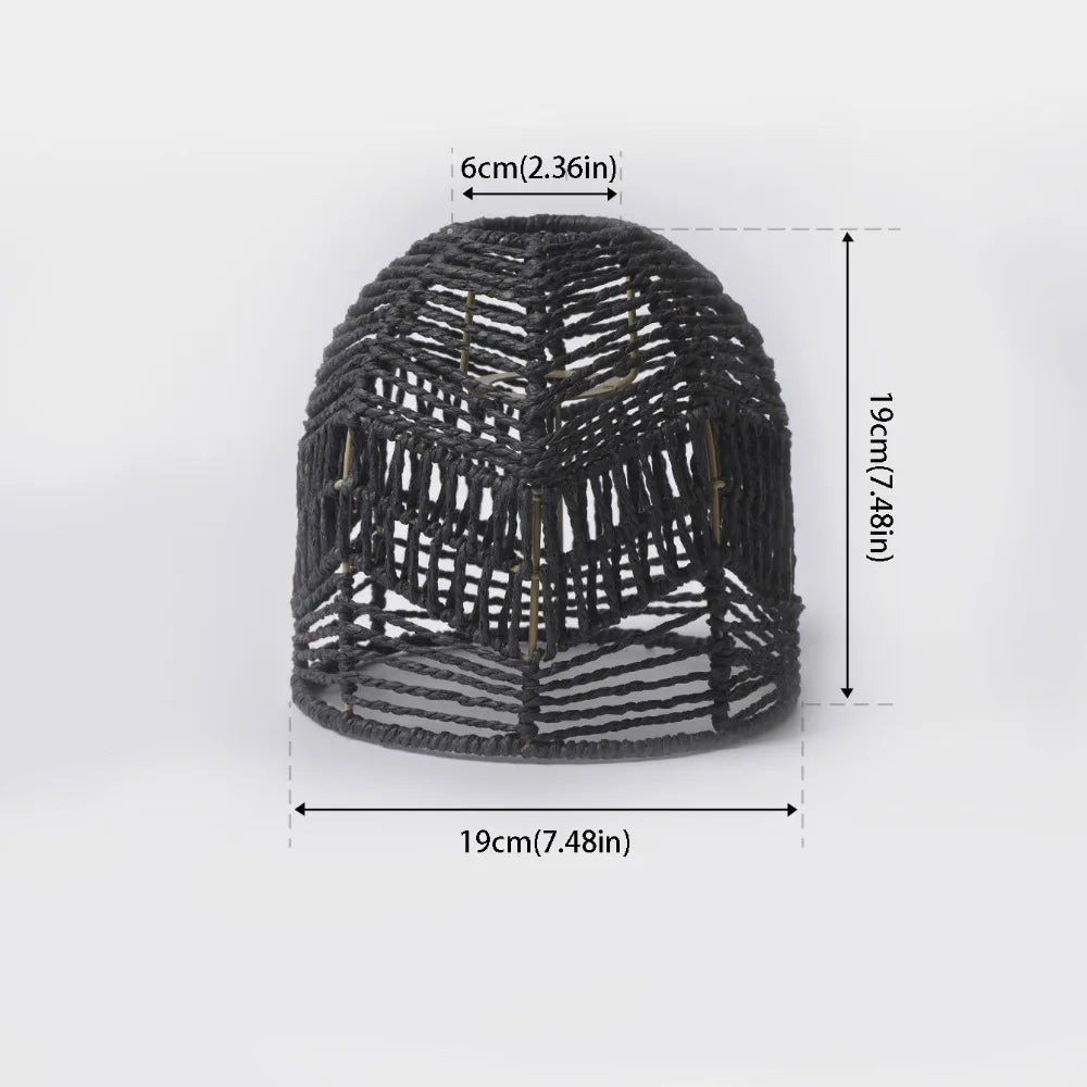 Woven Paper Rope Pendant Lampshade