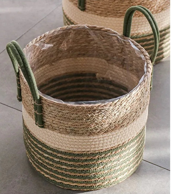 Natural Wicker Planter Basket