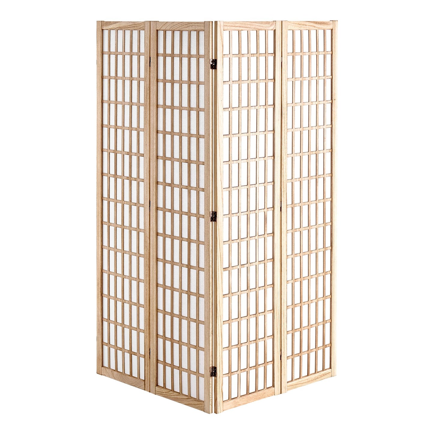 Room Divider, 4 Panel Japanese Room Divider, Folding Privacy Screen