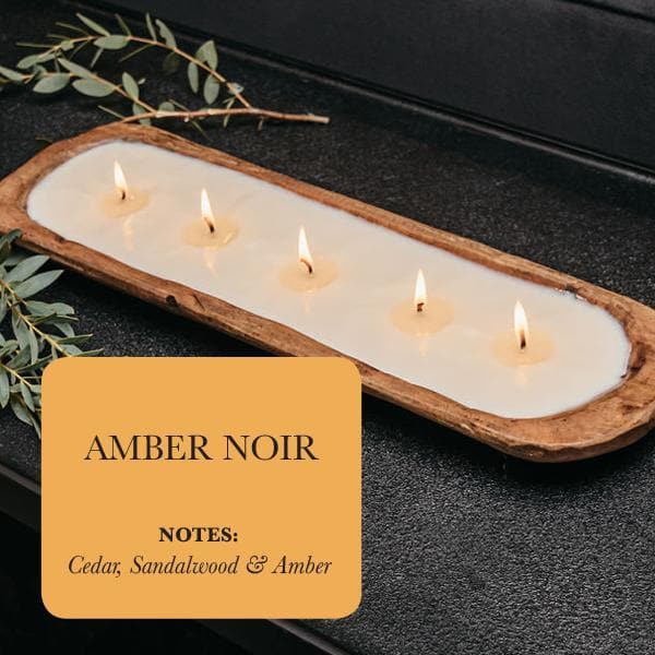 5-Wick Dough Bowl  Candles