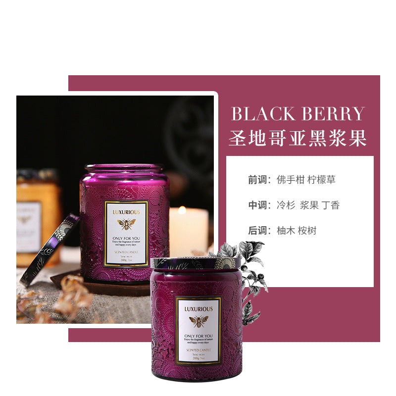 Starry Sky Glass Soy Candle