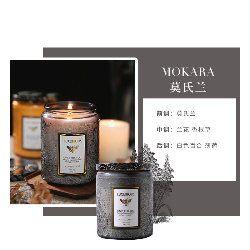 Starry Sky Glass Soy Candle