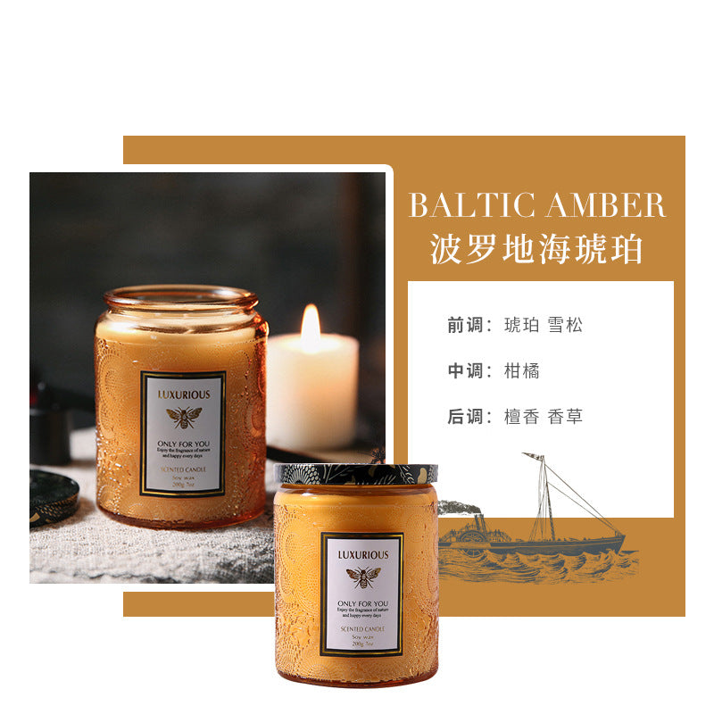 Starry Sky Glass Soy Candle