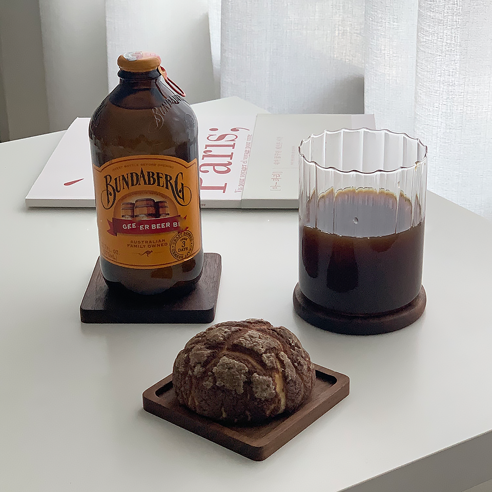 Japanese Walnut  Wooden Coasters