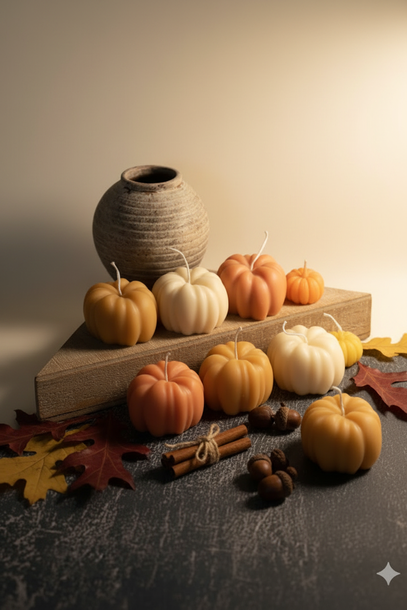 Handmade Soy Wax Pumpkin  Candles
