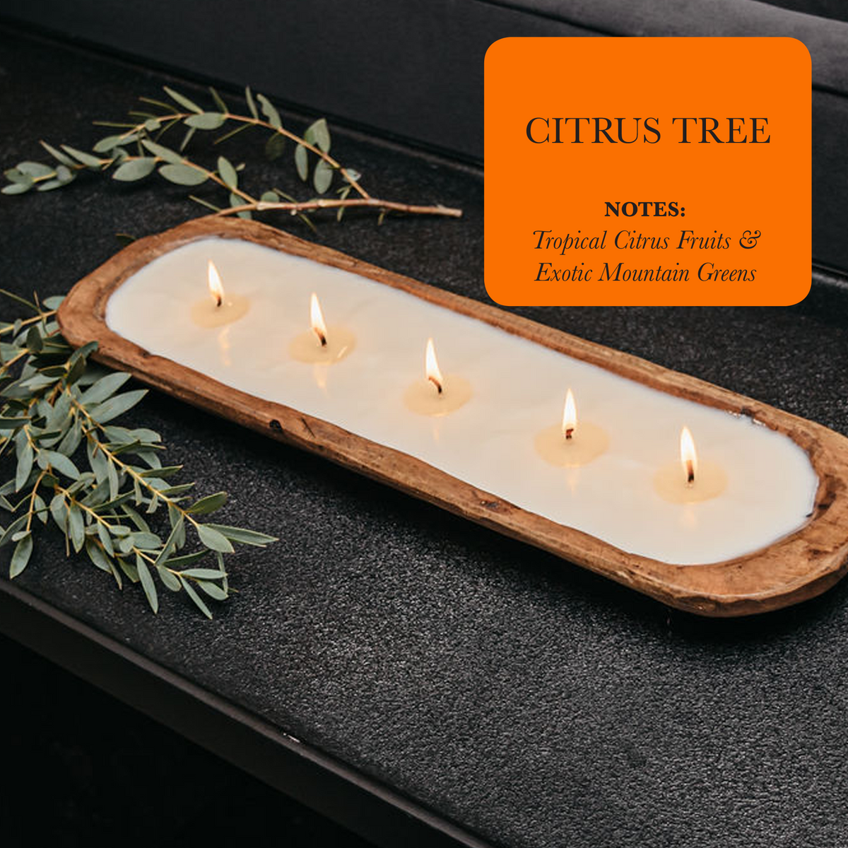 5-Wick Dough Bowl  Candles