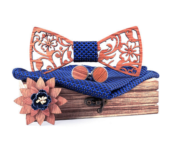 Wooden Bow Tie Set