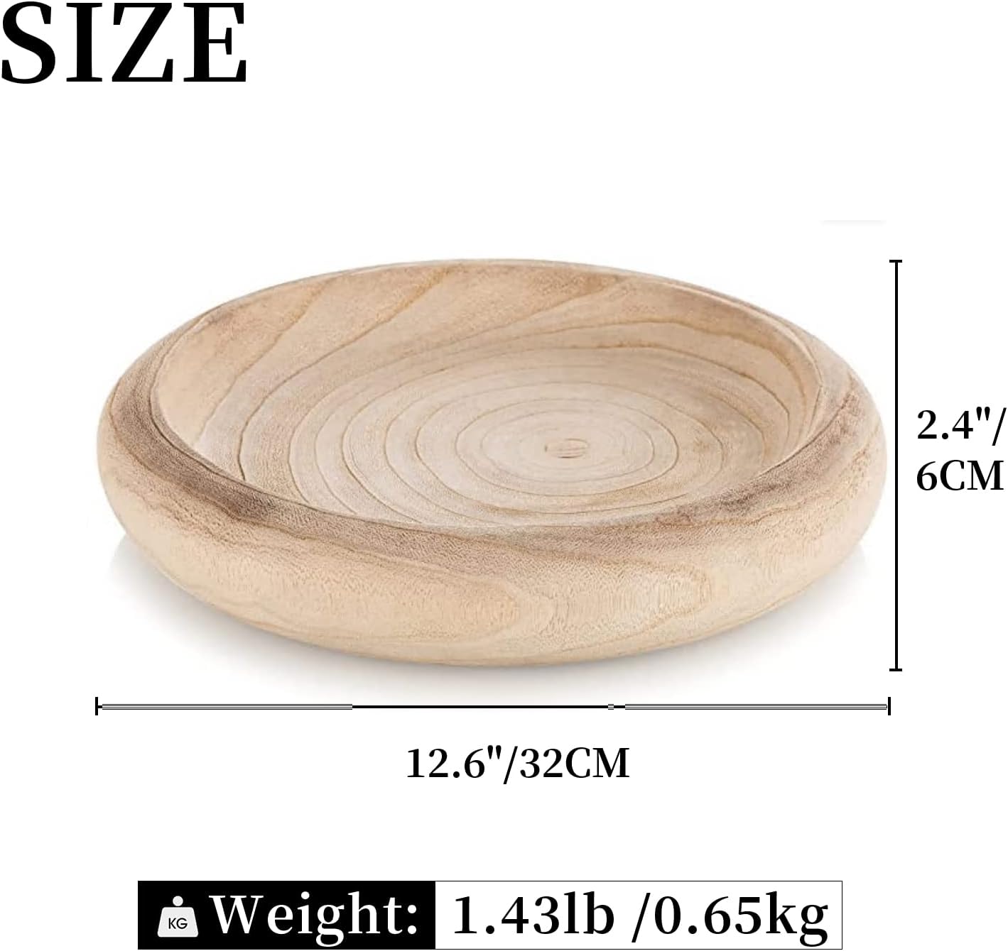 Decorative Dough Wood Bowl: Small Heart Shaped Bowls