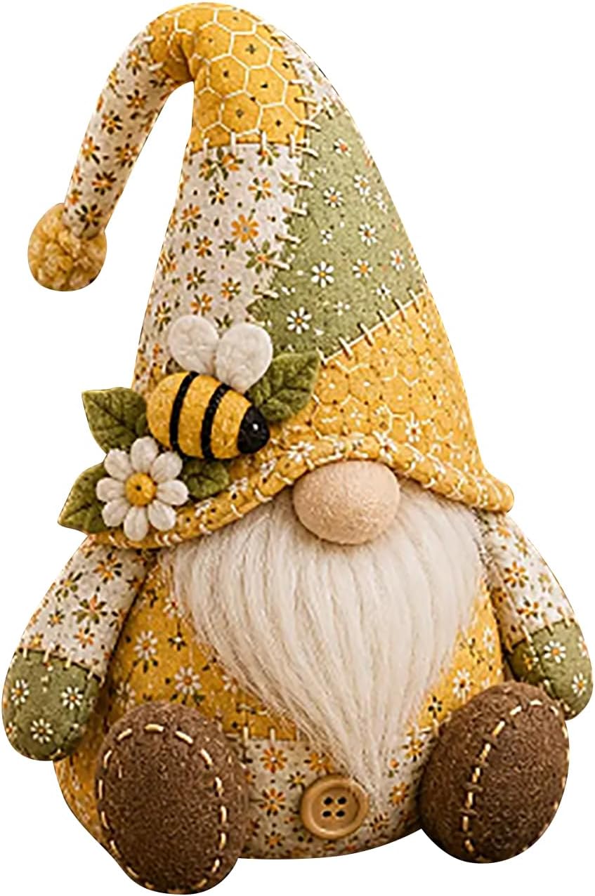 Handcrafted DIY Patchwork  Gnome Sewing Kit