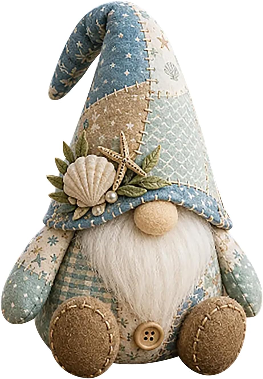 Handcrafted DIY Patchwork  Gnome Sewing Kit