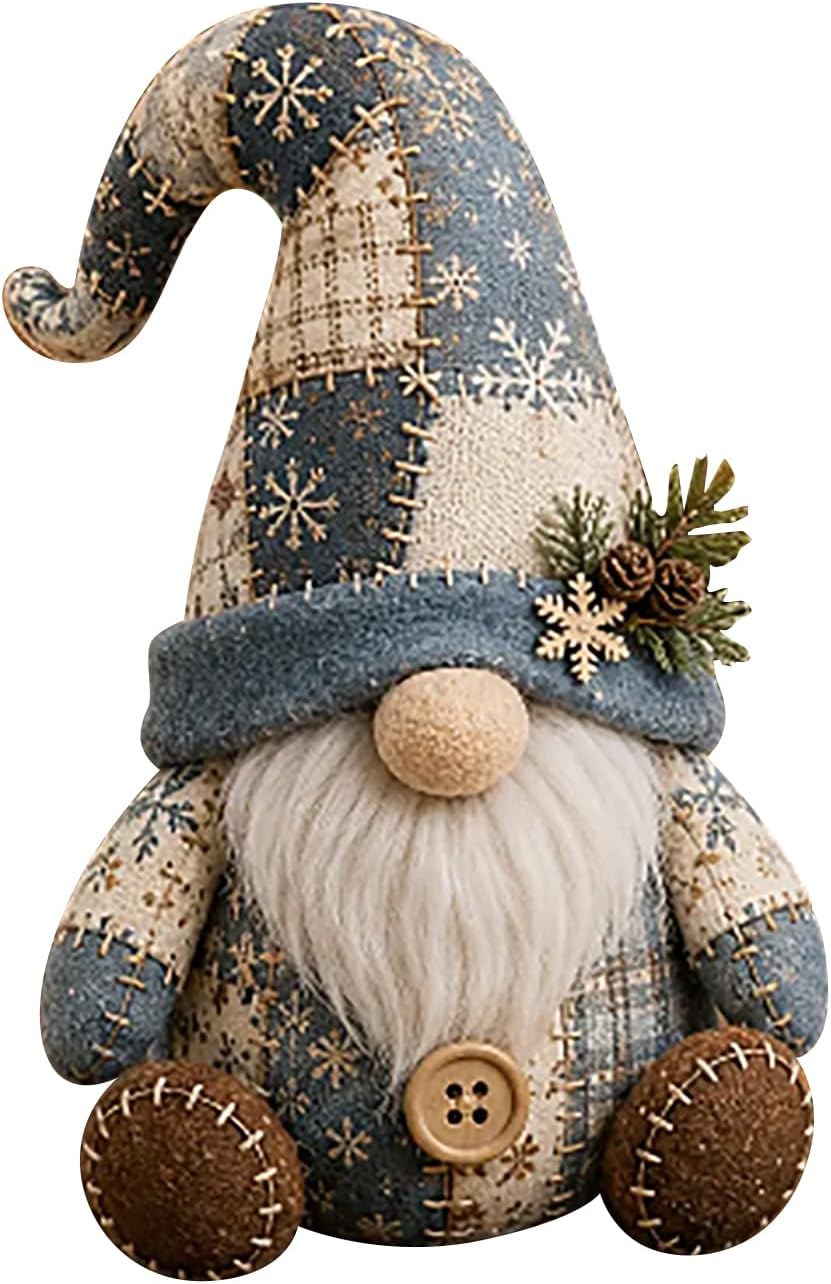 Handcrafted DIY Patchwork  Gnome Sewing Kit