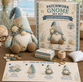 Handcrafted DIY Patchwork  Gnome Sewing Kit