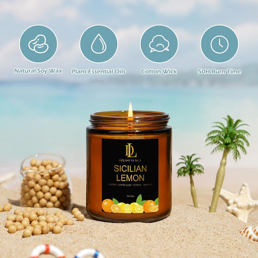 Fall Candles Set, 4 of 28oz Soy Wax Scented Candle