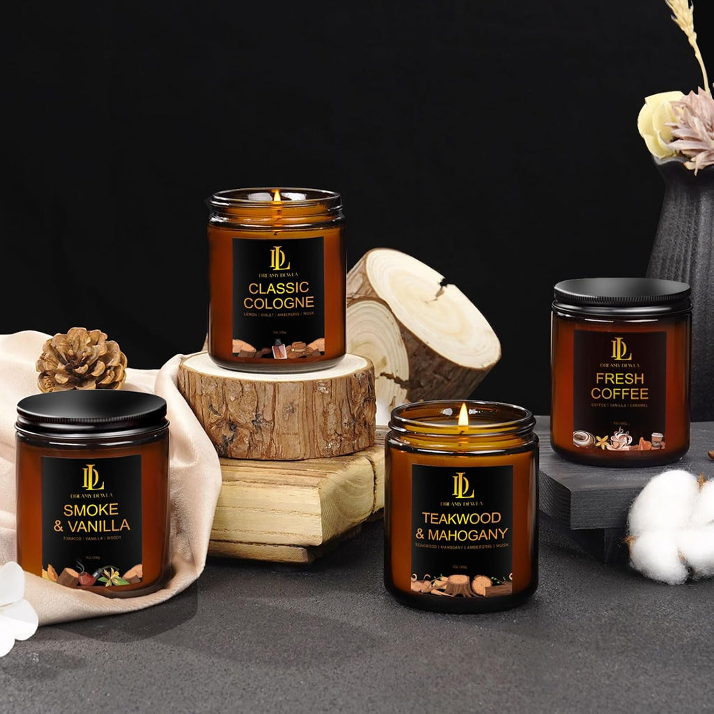 Fall Candles Set, 4 of 28oz Soy Wax Scented Candle