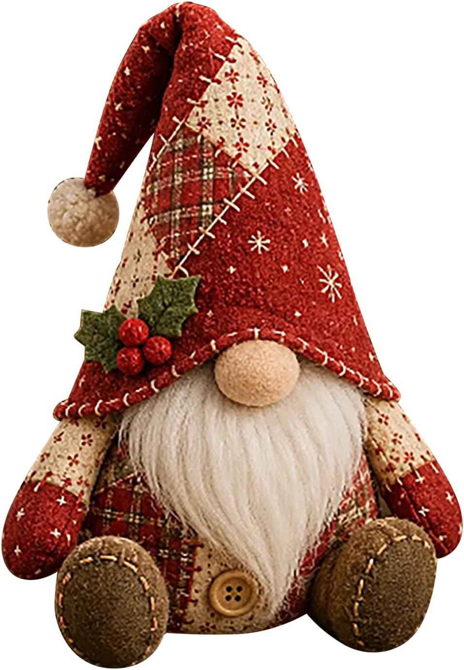 Handcrafted DIY Patchwork  Gnome Sewing Kit