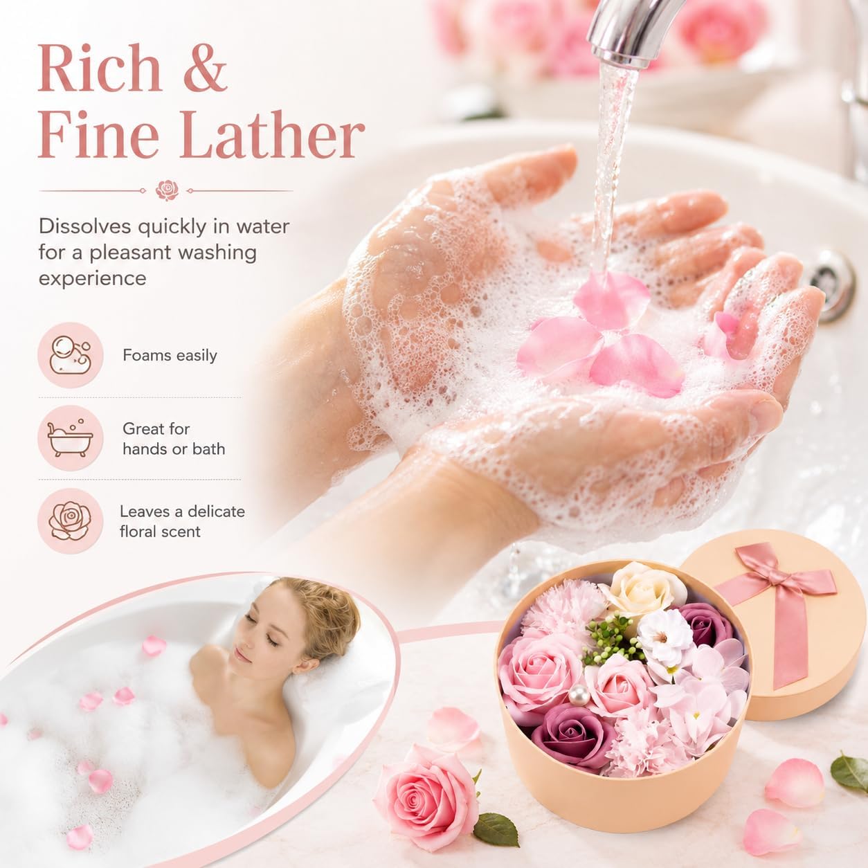 Swan Rose Bath Soap