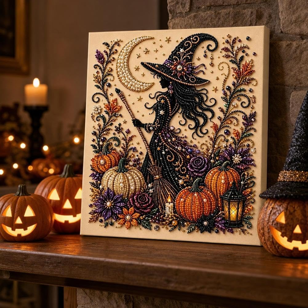 Halloween Ghost Pearl Art DIY Kit