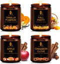 Fall Candles Set, 4 of 28oz Soy Wax Scented Candle