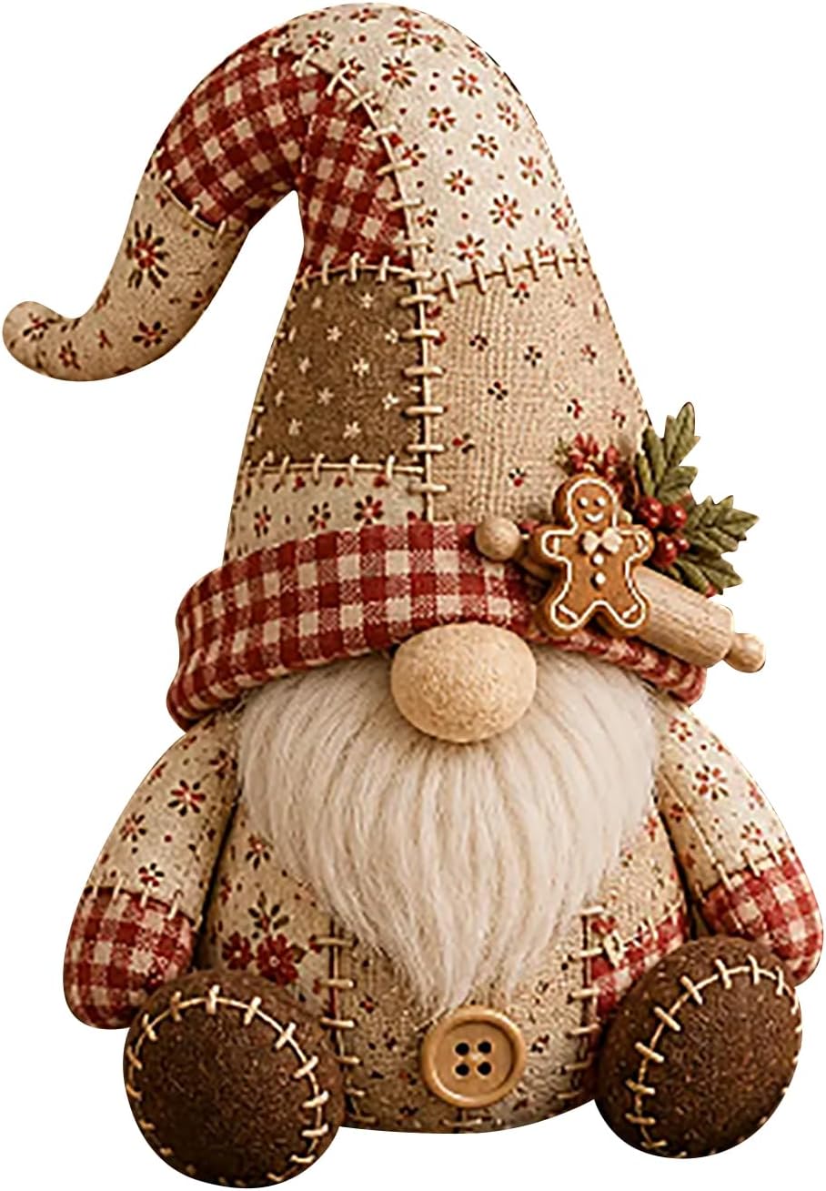 Handcrafted DIY Patchwork  Gnome Sewing Kit