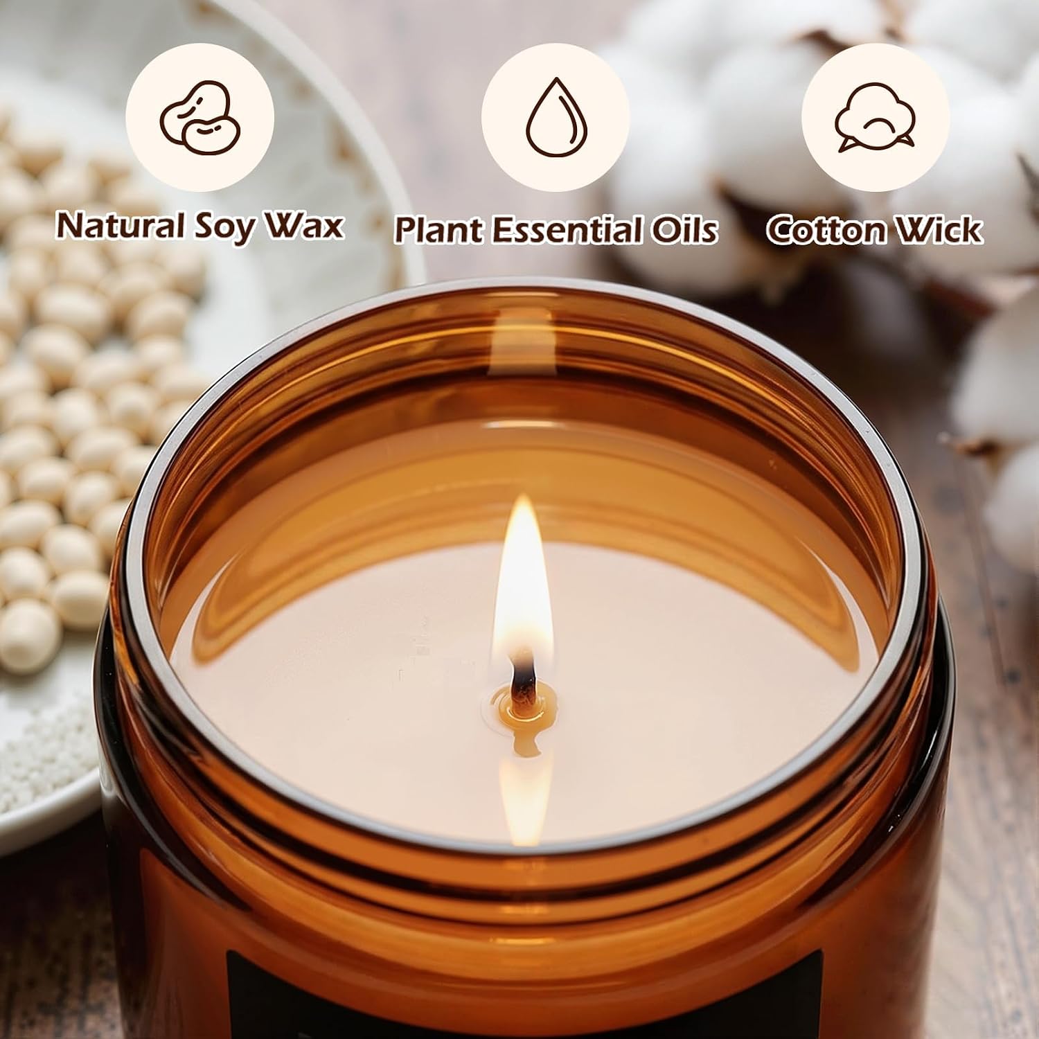 Fall Candles Set, 4 of 28oz Soy Wax Scented Candle
