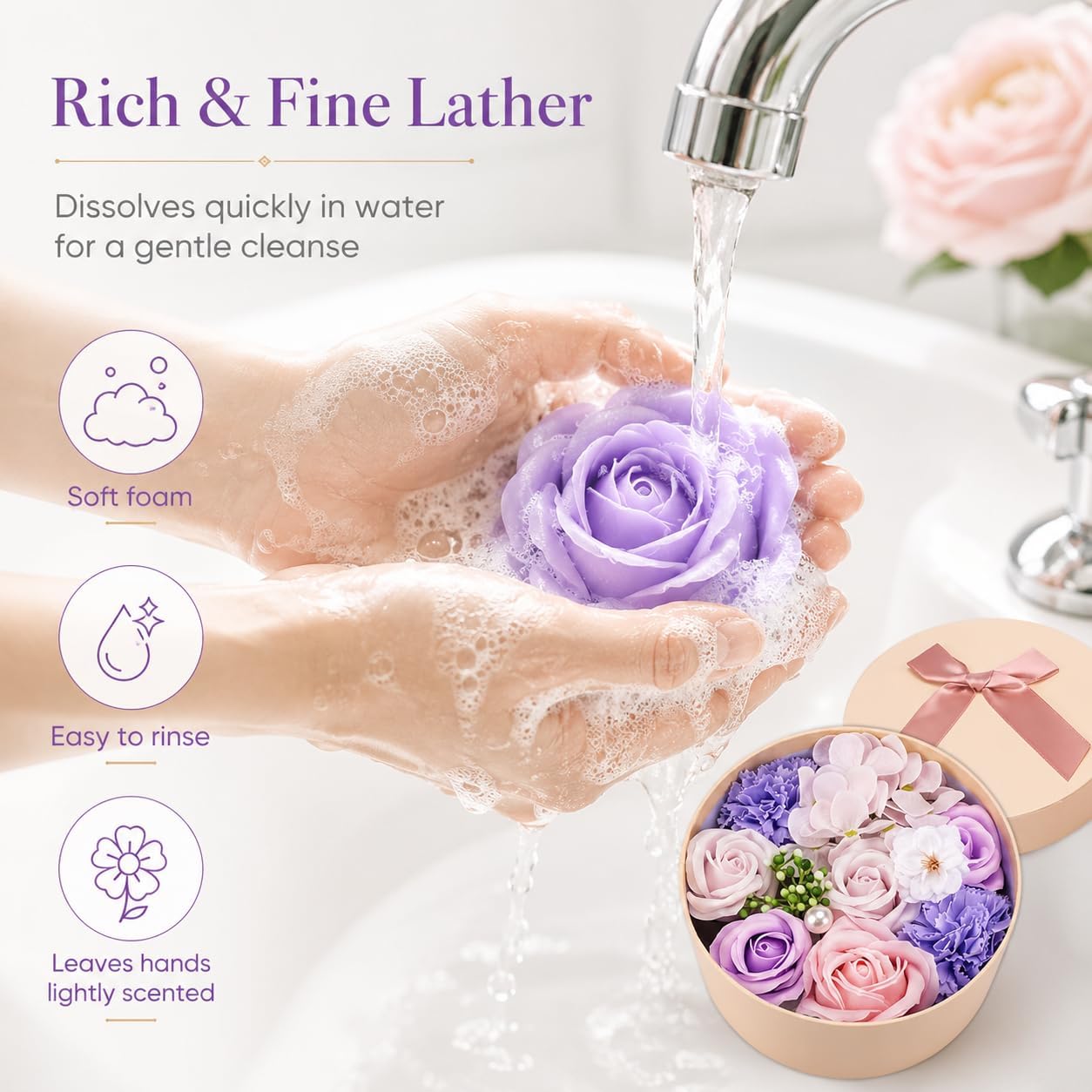 Swan Rose Bath Soap