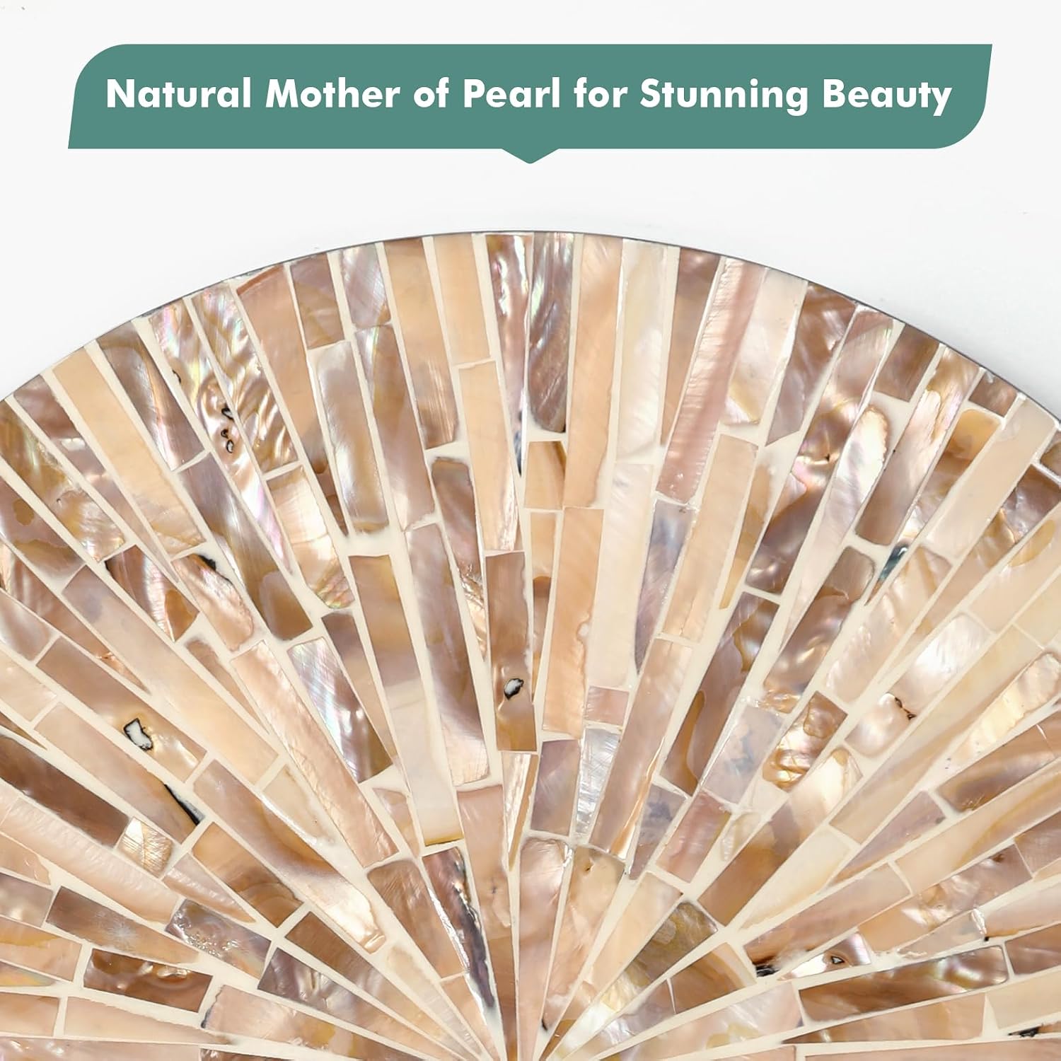 Handmade Mother of Pearl Coastal Wall Plates Art Decoration