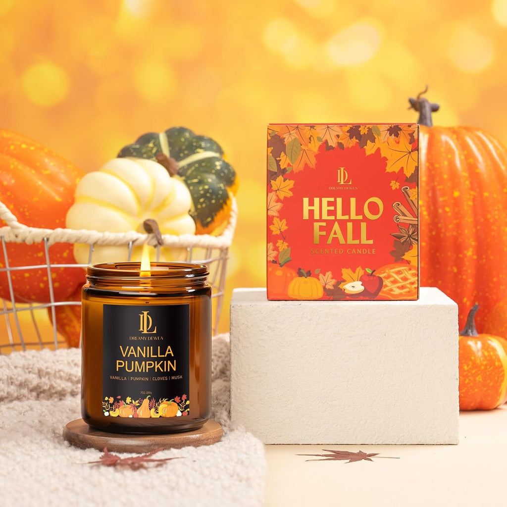 Fall Candles Set, 4 of 28oz Soy Wax Scented Candle