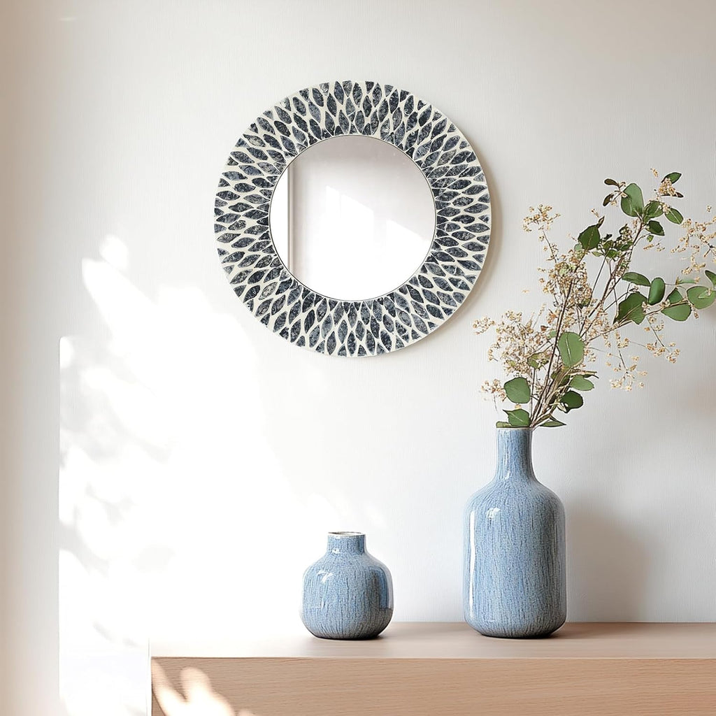Handmade Mother of Pearl Coastal Wall Plates Art Decoration