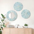 Handmade Mother of Pearl Coastal Wall Plates Art Decoration