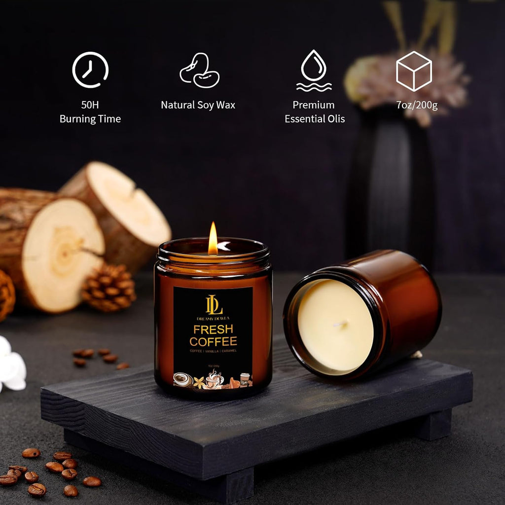 Fall Candles Set, 4 of 28oz Soy Wax Scented Candle