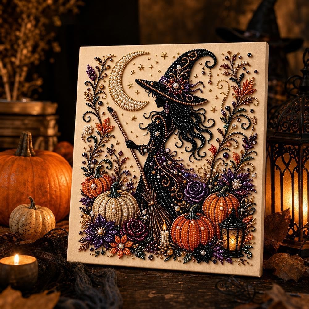 Halloween Ghost Pearl Art DIY Kit