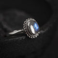 Moonstone Inlaid Ring