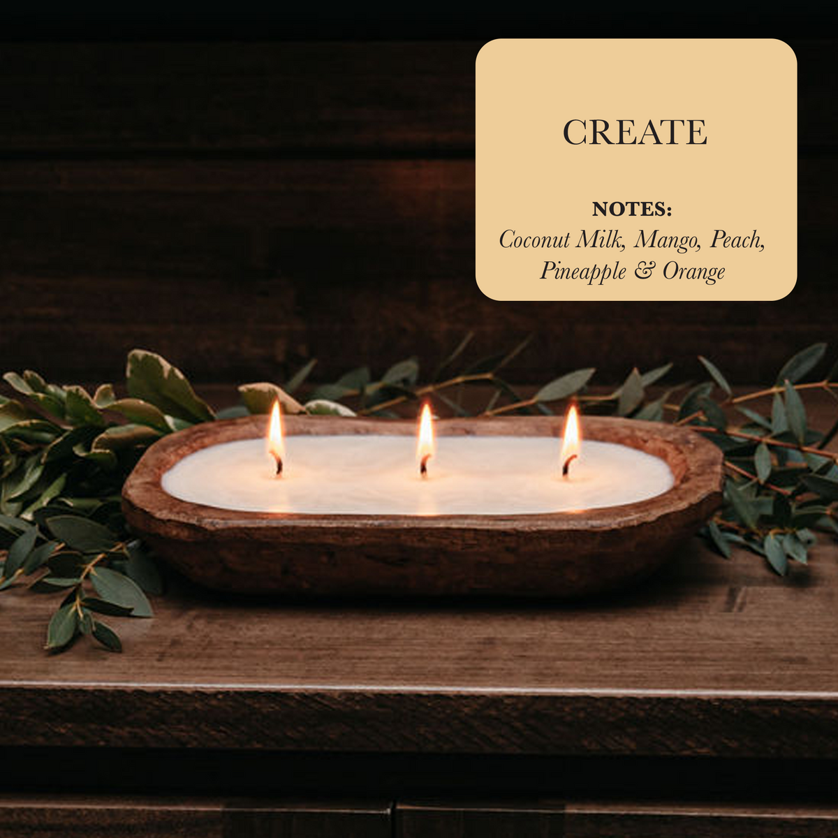 3-Wick Dough Bowl Soy Candle