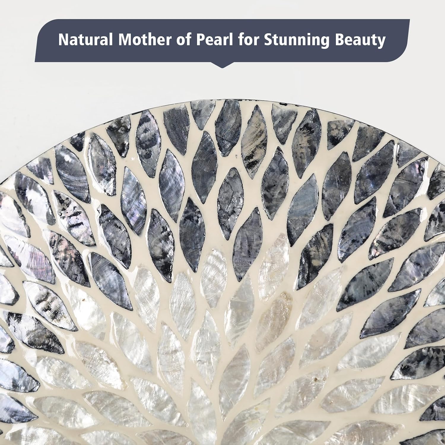 Handmade Mother of Pearl Coastal Wall Plates Art Decoration