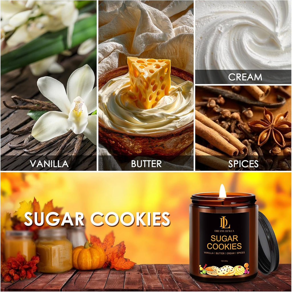 Fall Candles Set, 4 of 28oz Soy Wax Scented Candle