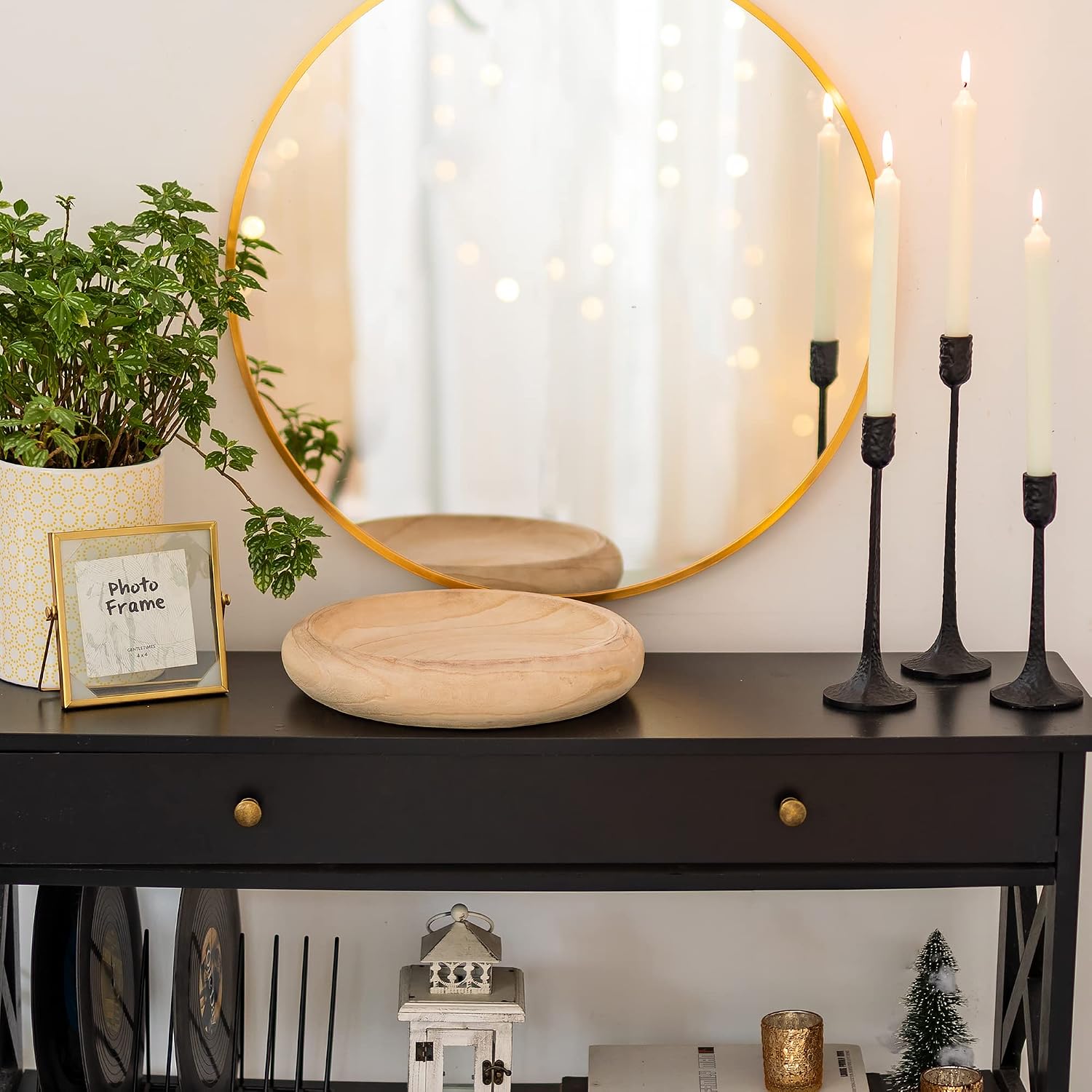 Decorative Dough Wood Bowl: Small Heart Shaped Bowls