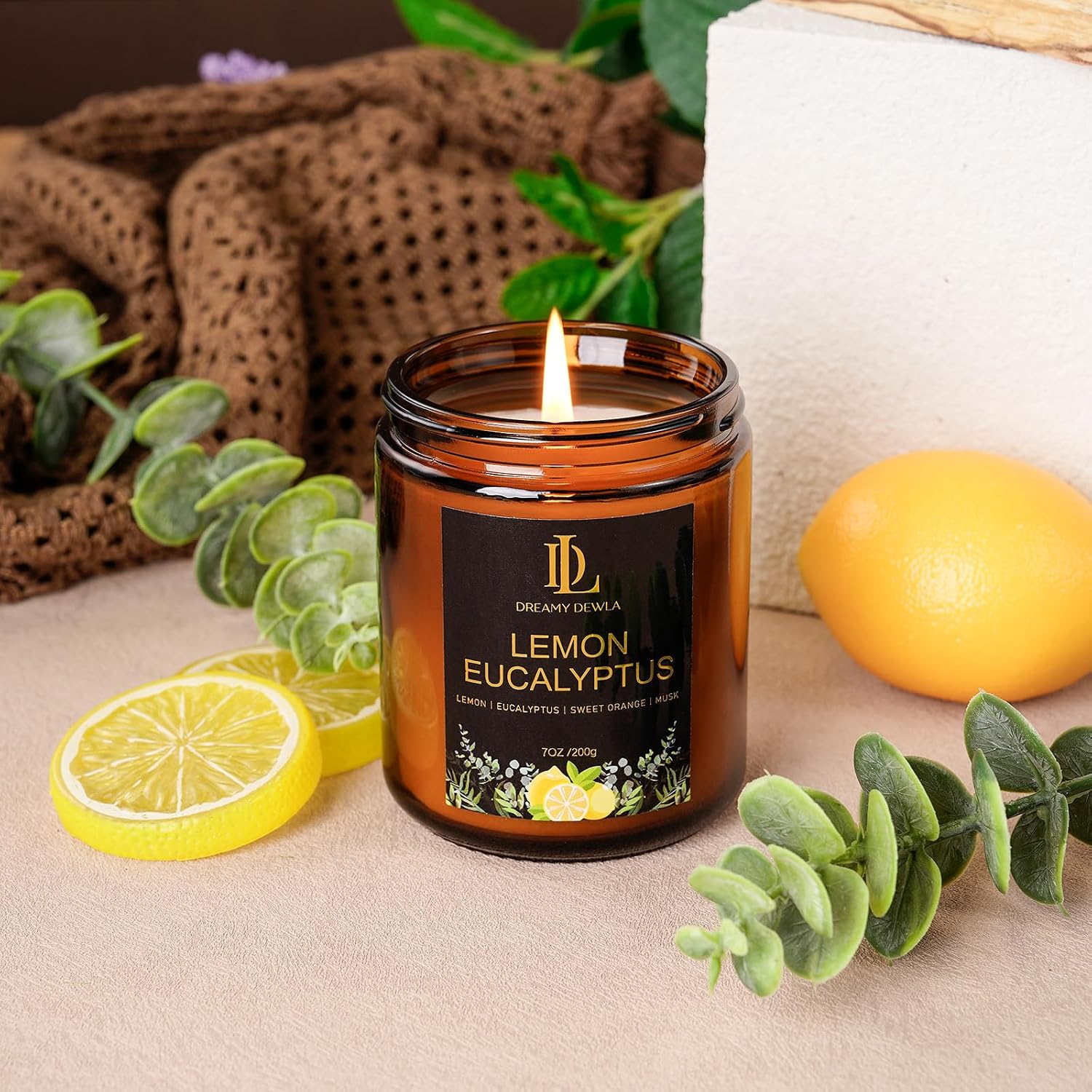 Fall Candles Set, 4 of 28oz Soy Wax Scented Candle