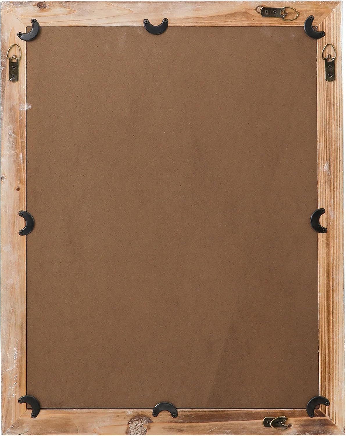 Rustic Small Window Pane Mirror Wall Decor 11" x 16" | Handmade Distressed White, Hanging Farmhouse Rectangle Wood Frame Decorative Mirrors for Living Room Bedroom Christmas