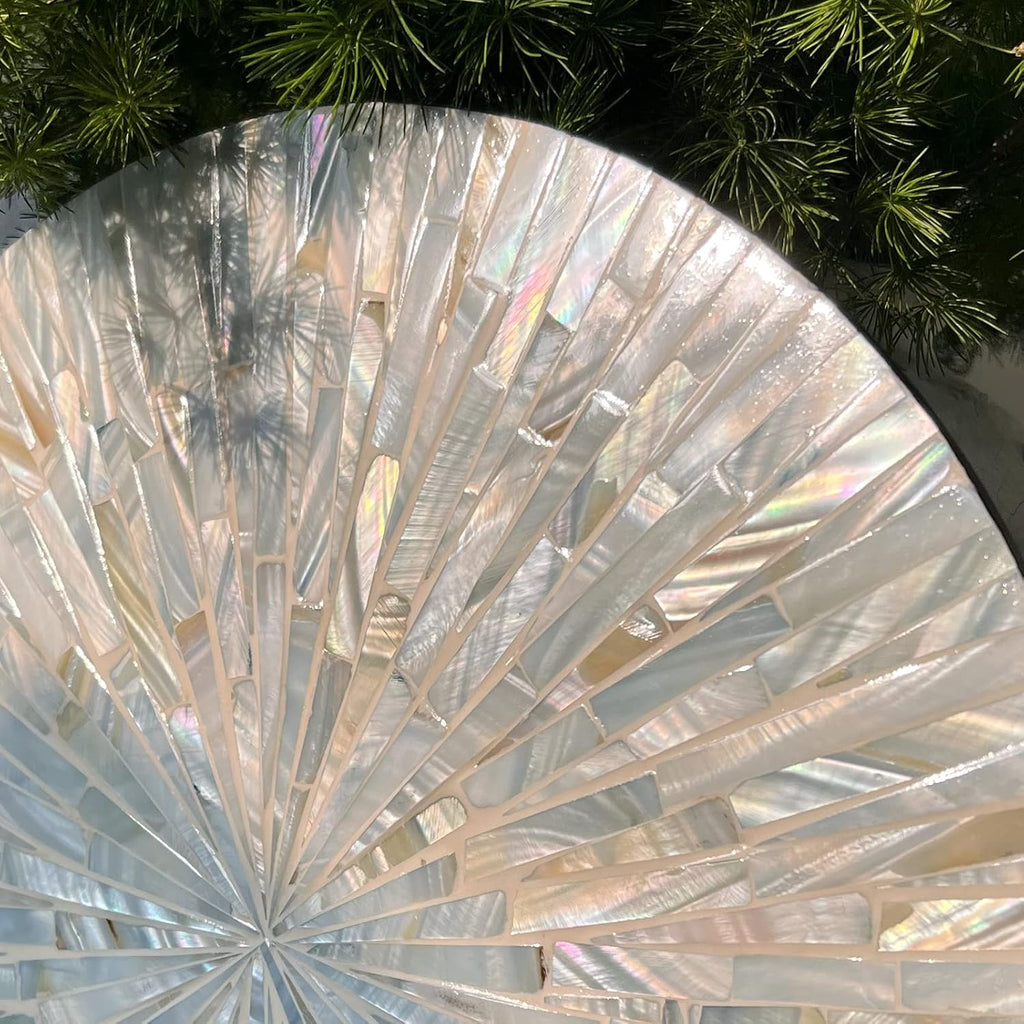 Handmade Mother of Pearl Coastal Wall Plates Art Decoration