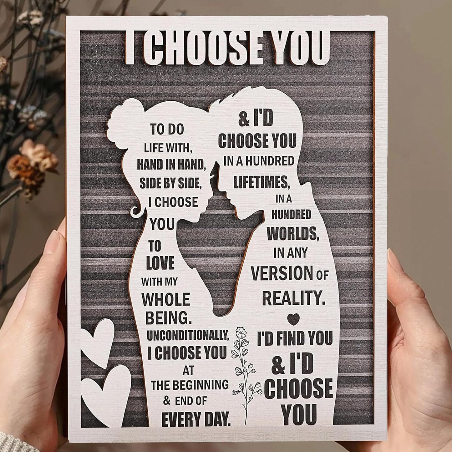 "I Choose You" sign