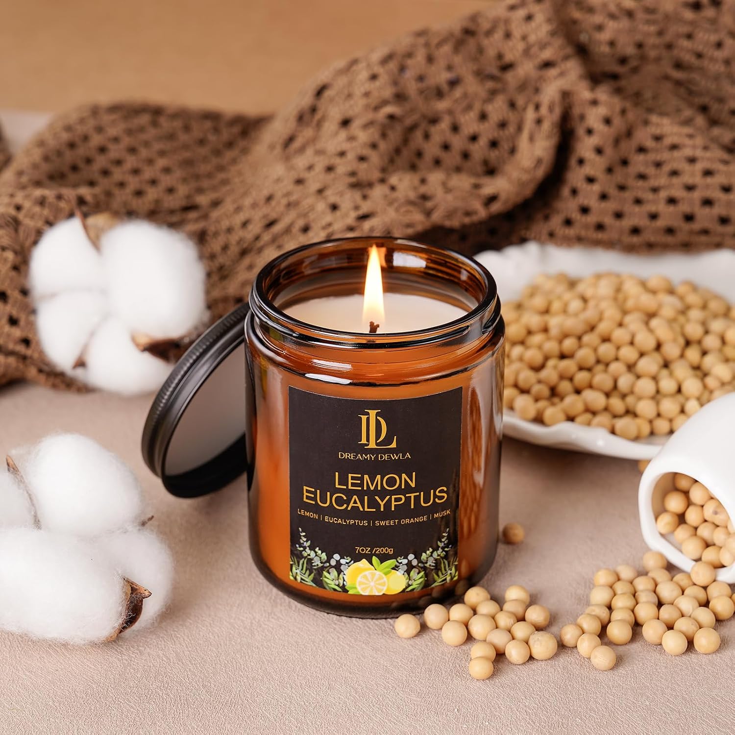 Fall Candles Set, 4 of 28oz Soy Wax Scented Candle