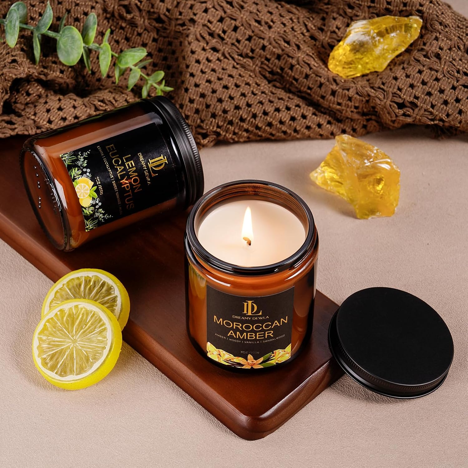 Fall Candles Set, 4 of 28oz Soy Wax Scented Candle