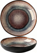 Decorative Ceramic Bowl Tray with Reactive Glaze