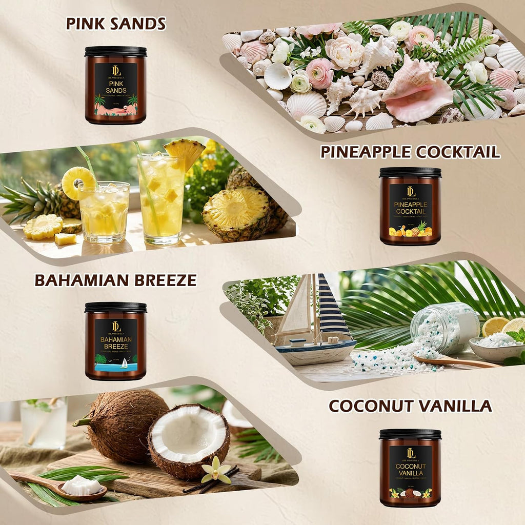 Fall Candles Set, 4 of 28oz Soy Wax Scented Candle