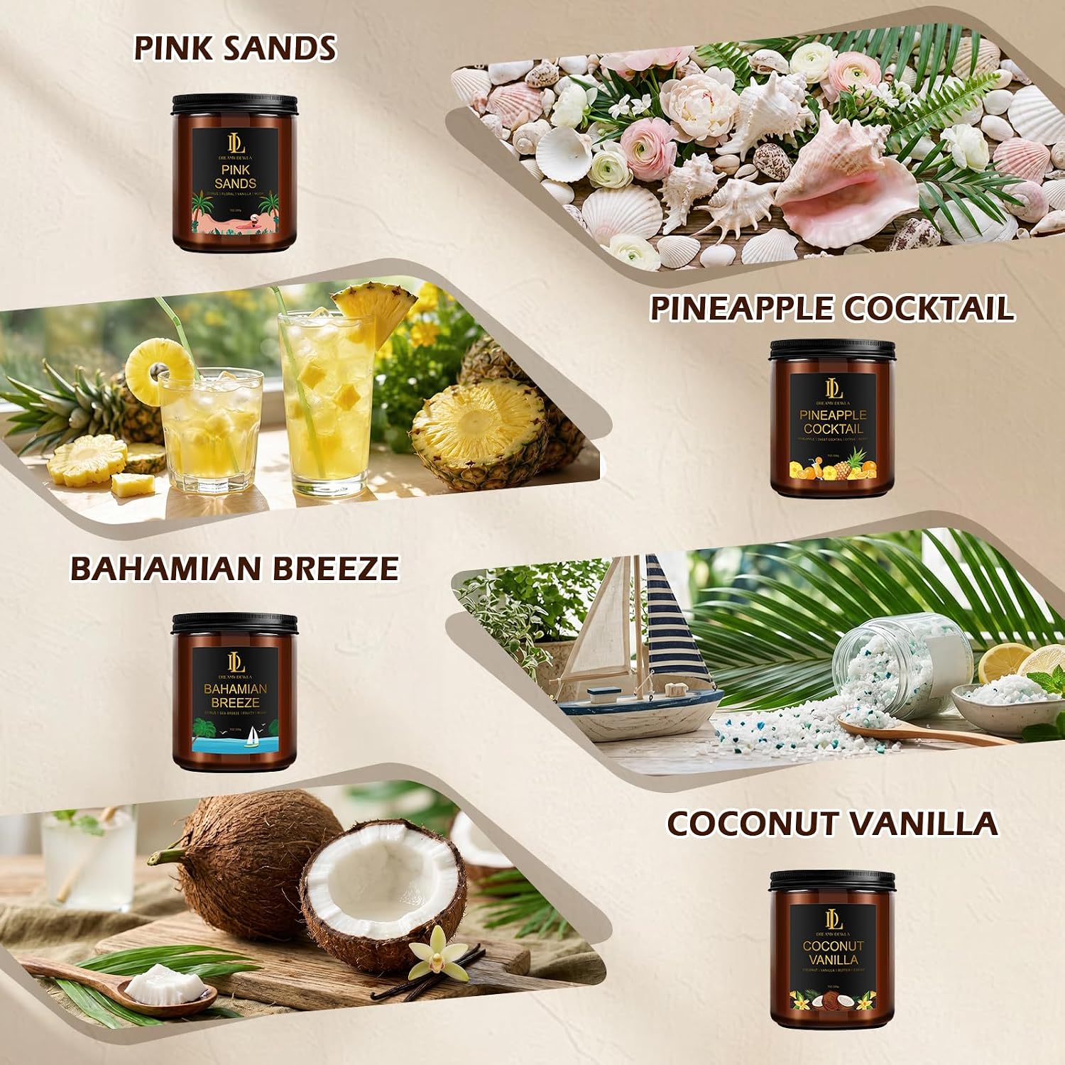 Fall Candles Set, 4 of 28oz Soy Wax Scented Candle
