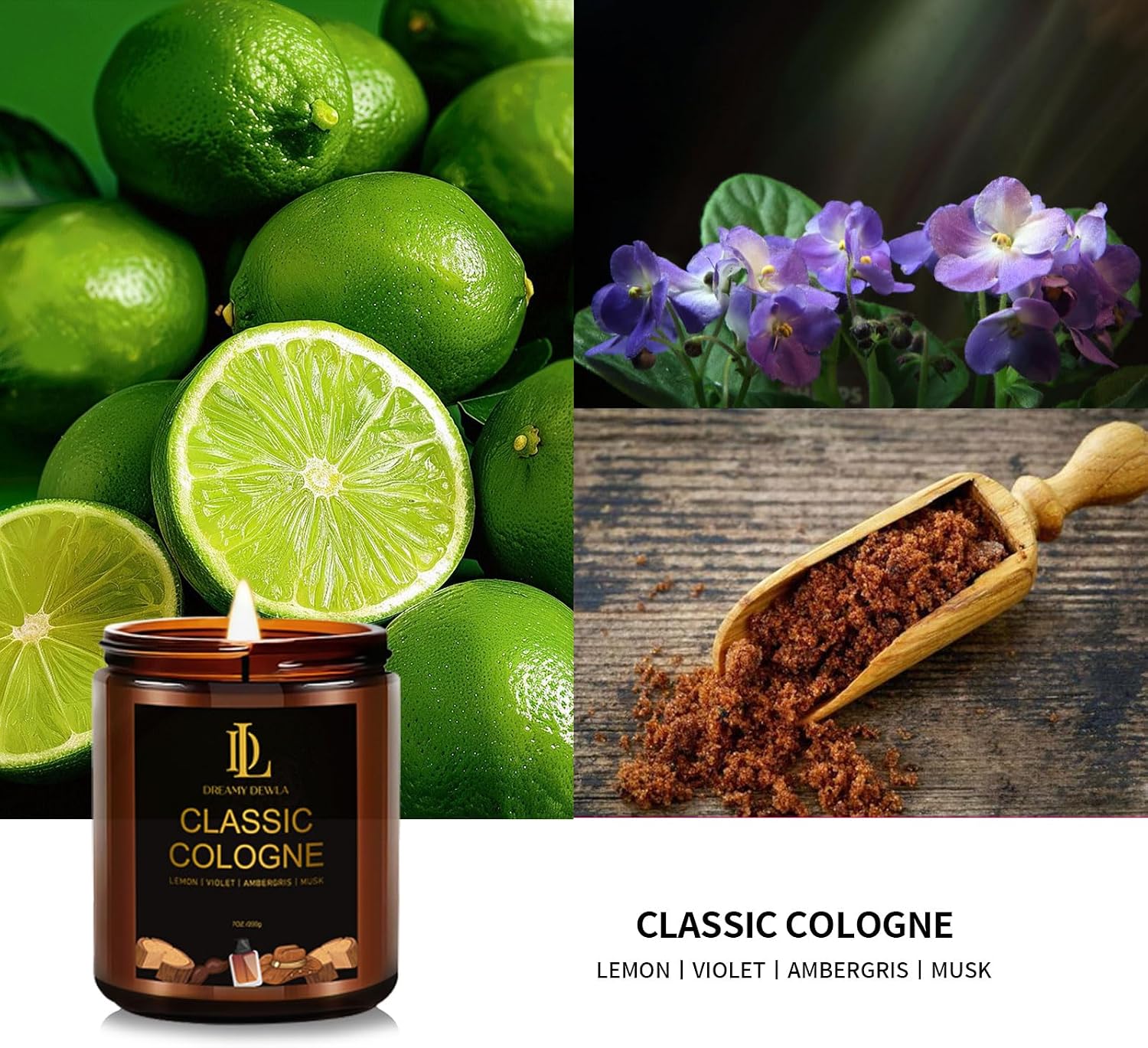 Fall Candles Set, 4 of 28oz Soy Wax Scented Candle