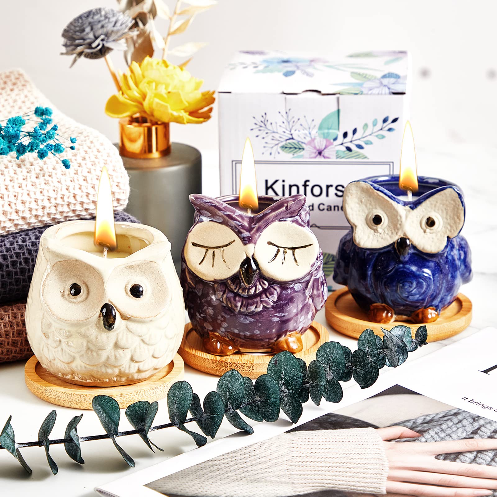 OWL Scented Candle Set