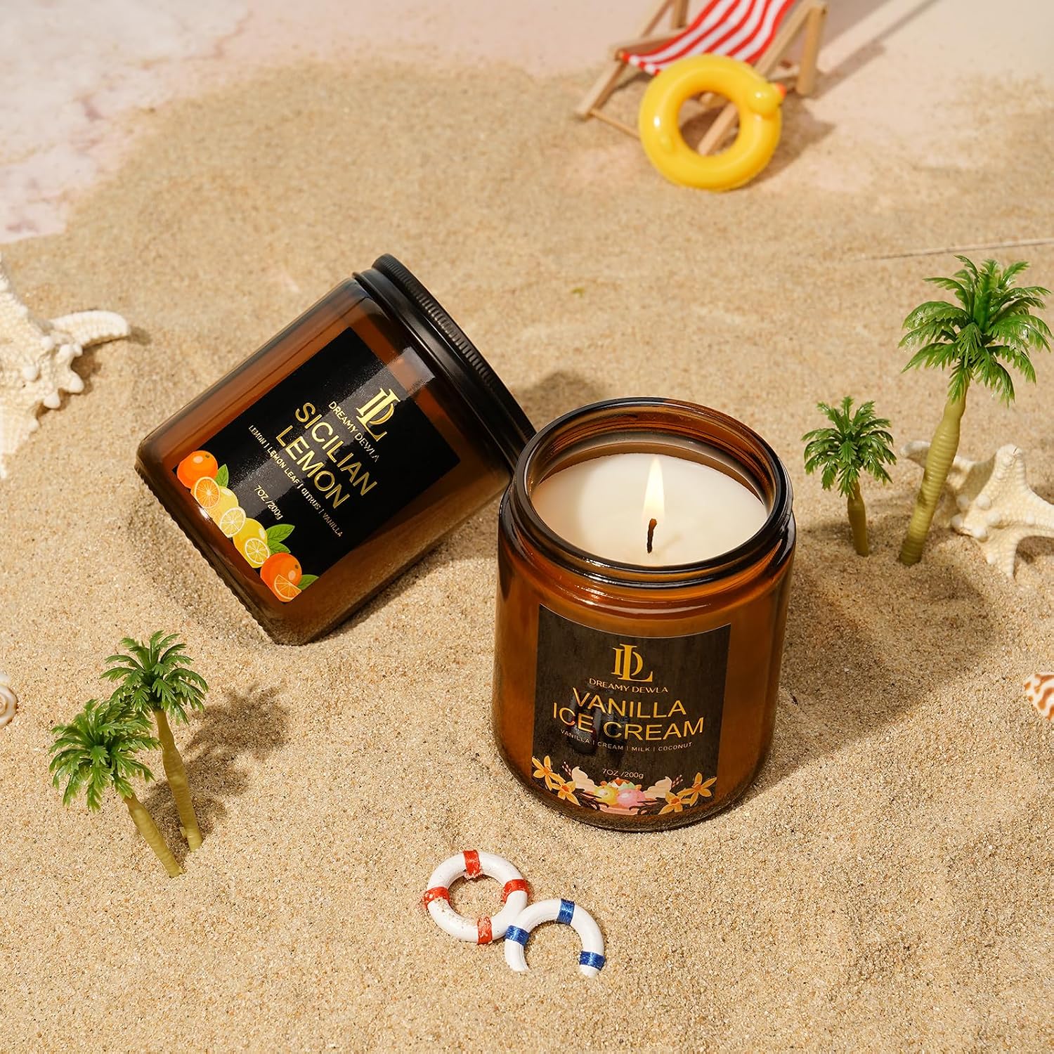 Fall Candles Set, 4 of 28oz Soy Wax Scented Candle