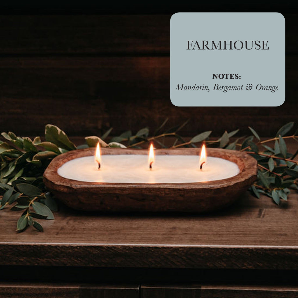 3-Wick Dough Bowl Soy Candle